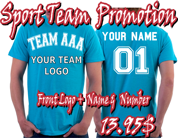sport team t-shirt printing